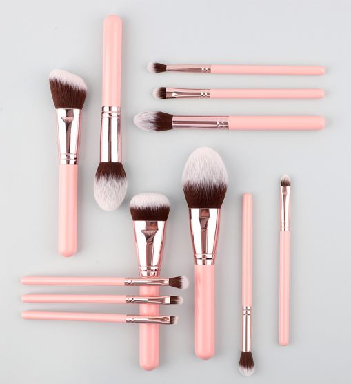 12pcs Pink Series Makeup Brush Set