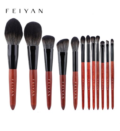 12pcs Mahogany Series Makeup Brush Set