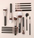 15pcs Black Makeup Brush Set