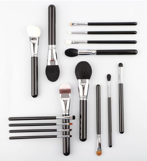 15pcs Black Makeup Brush Set