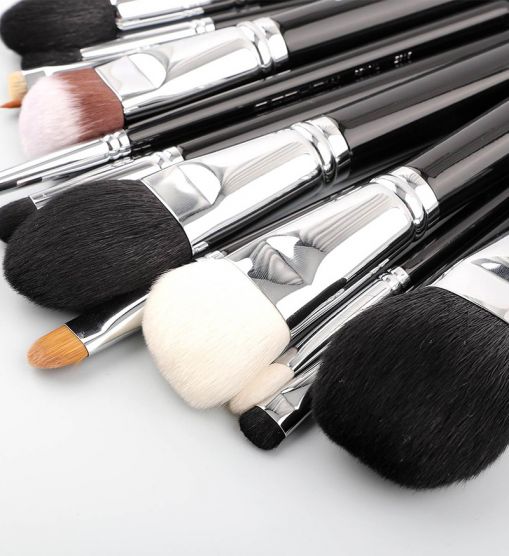 15pcs Black Makeup Brush Set