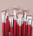 15pcs Red Wine Series Makeup Brush Set