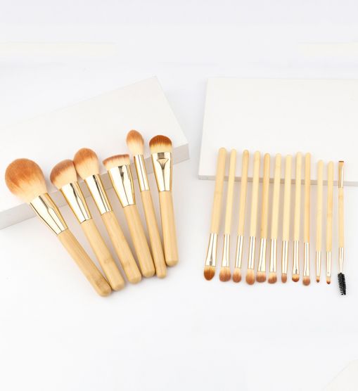 18pcs Bamboo Series Makeup Brush Set