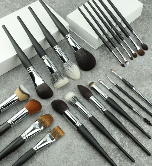 21pcs Natural Hair Makeup Brush Set