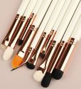 10pcs White Eye Makeup Brush Set