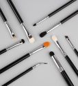 10pcs Black Eye Makeup Brush Set