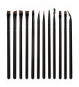 12pcs Black Eye Makeup Brush Set